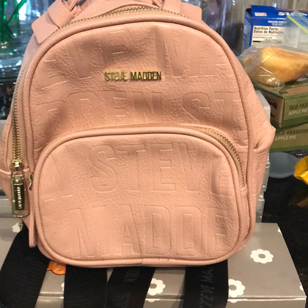 Steve Madden pink mini backpack